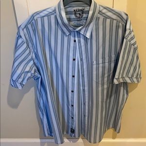 Kuhl short sleeve striped shirt